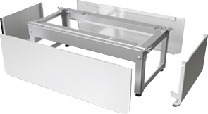 L/W-WP Zubeh. Montagesockel Designverkleidung für Sockel groß, weiß